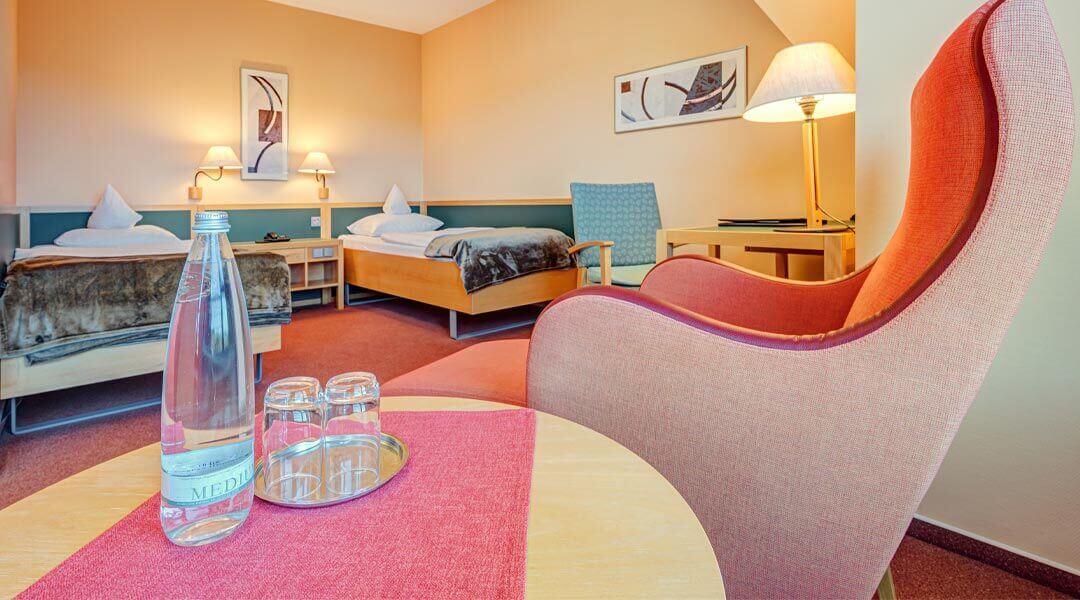Ausstattung Patientenzimmer in der Caspar Heinrich Klinik