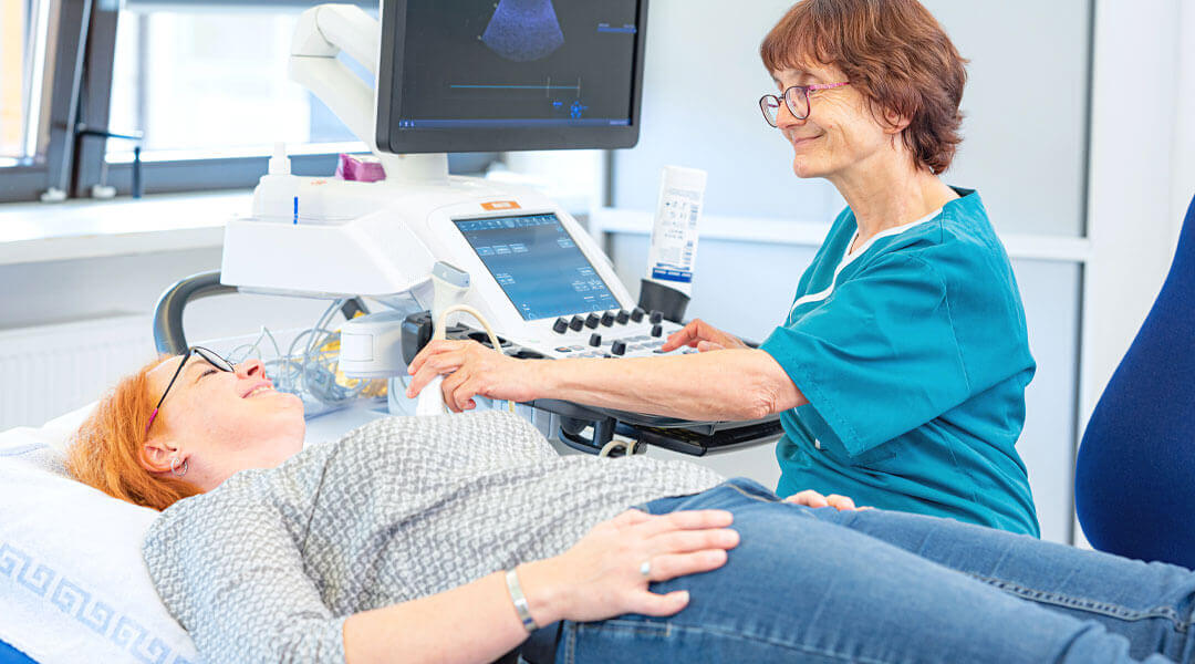 Diagnostik mit Ultraschall in der Caspar Heinrich Klinik